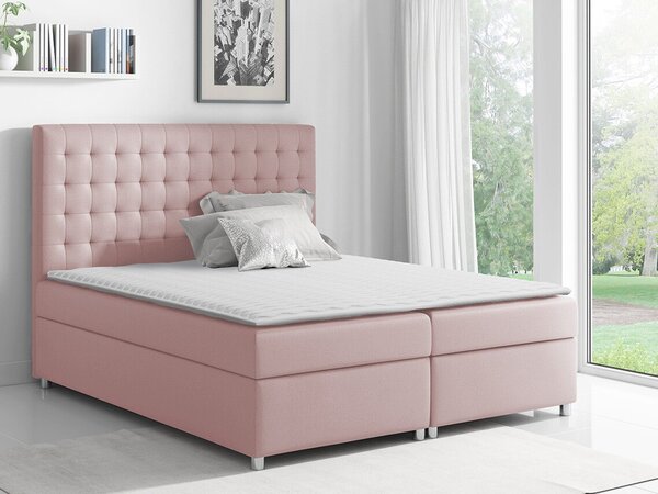 Boxspring postelja Baltimore 115, 120x200, Blago, Posteljno dno, 120x213x130cm, Vzmetnica