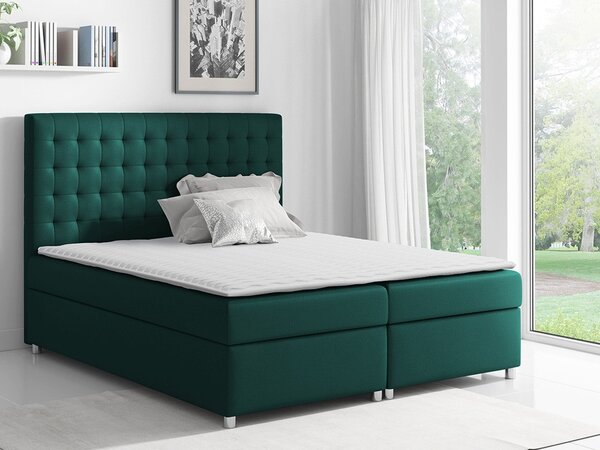 Boxspring postelja Baltimore 115, 120x200, Blago, Posteljno dno, 120x213x130cm, Vzmetnica