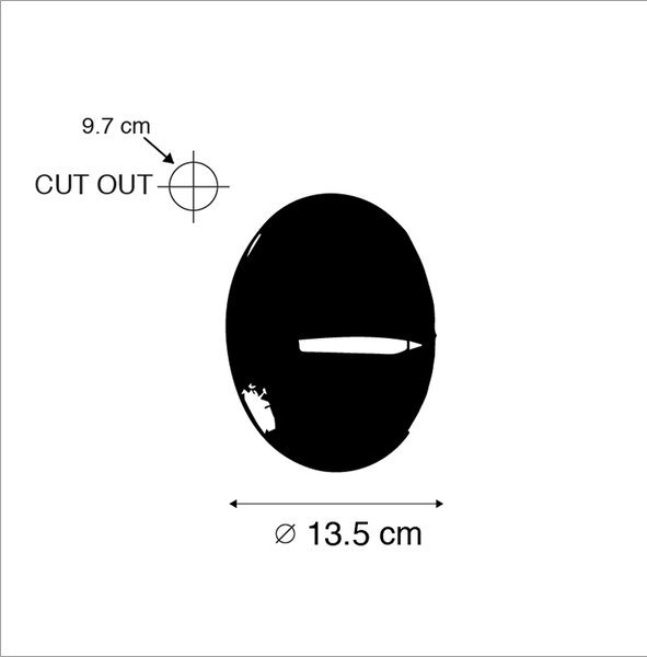 Moderna zunanja stena, črna, vključno z LED IP65 - Leti