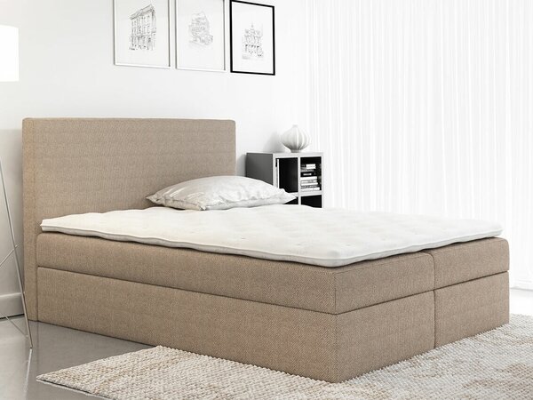 Boxspring postelja Baltimore 163, 200x200, Blago, Posteljno dno, 200x213x120cm, Vzmetnica