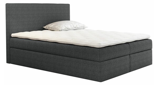 Boxspring postelja Baltimore 163, 120x200, Blago, Posteljno dno, 120x213x120cm, Vzmetnica