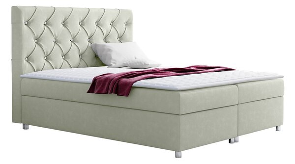 Boxspring postelja Baltimore 112, 120x200, Blago, Posteljno dno, 120x213x130cm, Vzmetnica