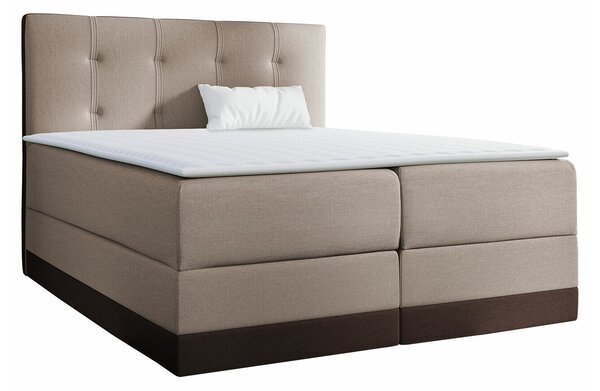 Boxspring postelja Baltimore 139, 140x200, Blago, Posteljno dno, 140x213x120cm, Vzmetnica