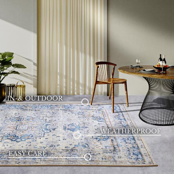 Svetlo modra zunanja preproga 160x235 cm Rene – Villeroy&Boch
