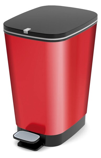 Rdeč plastičen koš za smeti s pedalom 25 l Chic Bin – KIS