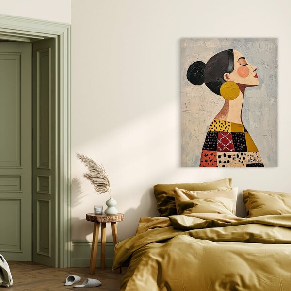 Slika z ročno naslikanimi elementi 70x100 cm Mae – Styler