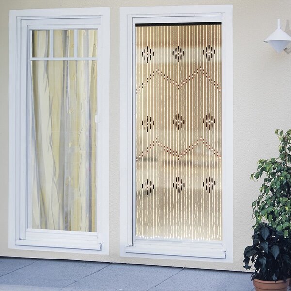 Bambusova zavesa za vrata v naravni barvi 90x200 cm – Maximex