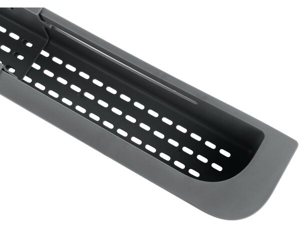 Siv plastičen teleskopski odcejalnik za pomivalno korito 49,5x8,5 cm Fino – Wenko
