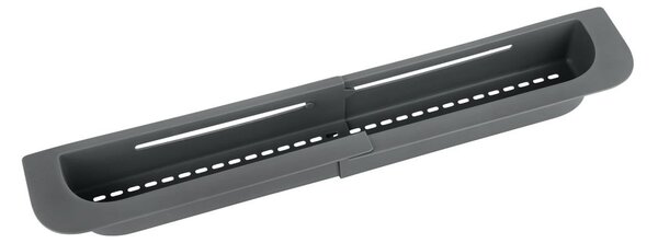 Siv plastičen teleskopski odcejalnik za pomivalno korito 49,5x8,5 cm Fino – Wenko