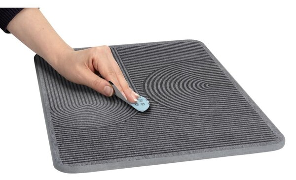 Siva odcejalna podloga iz diatomejske zemlje 40x30 cm Damon – Wenko