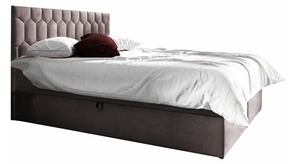 Boxspring postelja Baltimore 181, 140x200, Blago, Posteljno dno, 140x208x103cm, Vzmetnica