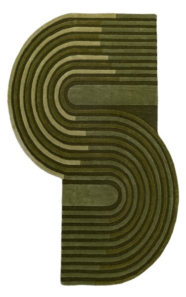 Zelena ročno tkana volnena preproga 150x240 cm Conway Retro – Flair Rugs