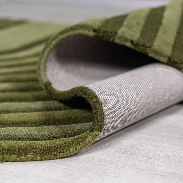 Zelena ročno tkana volnena preproga 150x240 cm Conway Retro – Flair Rugs