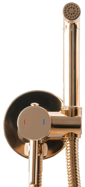 REA Lungo Loop mešalnik za bidet Pink Gold