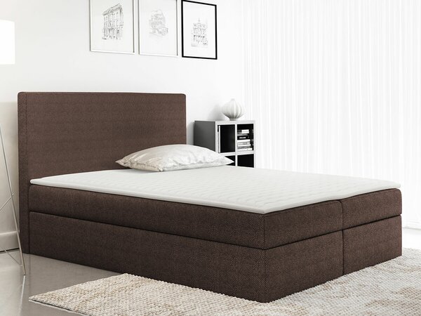 Boxspring postelja Baltimore 163, 120x200, Blago, Posteljno dno, 120x213x120cm, Vzmetnica