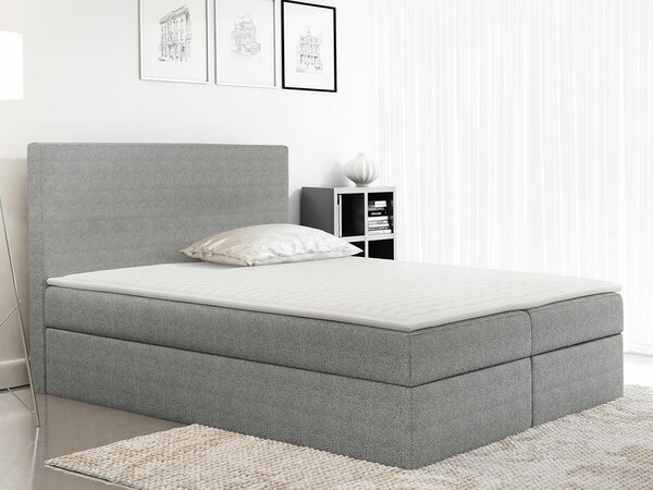 Boxspring postelja Baltimore 163, 120x200, Blago, Posteljno dno, 120x213x120cm, Vzmetnica