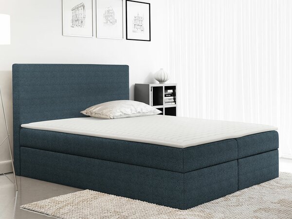 Boxspring postelja Baltimore 163, 120x200, Blago, Posteljno dno, 120x213x120cm, Vzmetnica