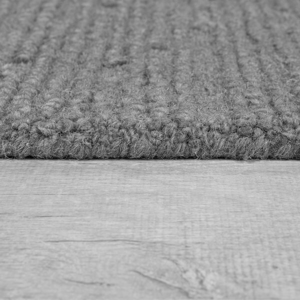Siva ročno tkana volnena preproga 160x230 cm Harris Boucle – Flair Rugs