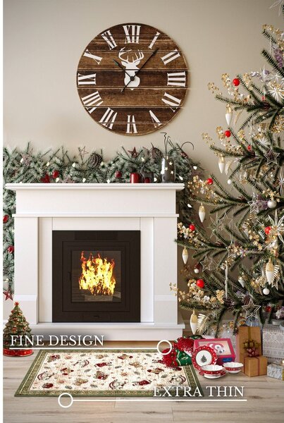 Zelena preproga z božičnim motivom iz mešanice bombaža 50x80 cm Toy's Delight Green Christmas – Villeroy&Boch