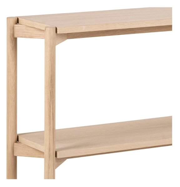 Regal v hrastovem dekorju v naravni barvi 169x88x30 cm Braidwood – Actona