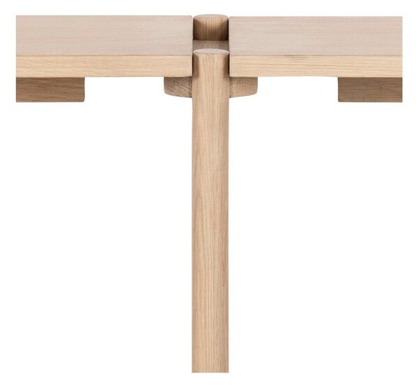 Regal v hrastovem dekorju v naravni barvi 169x88x30 cm Braidwood – Actona