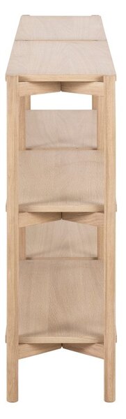 Regal v hrastovem dekorju v naravni barvi 169x88x30 cm Braidwood – Actona