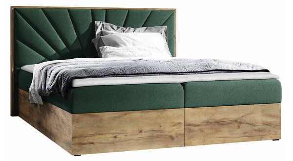 Boxspring postelja Baltimore 191, 120x200, Blago, Posteljno dno, 128x208x103cm, Vzmetnica