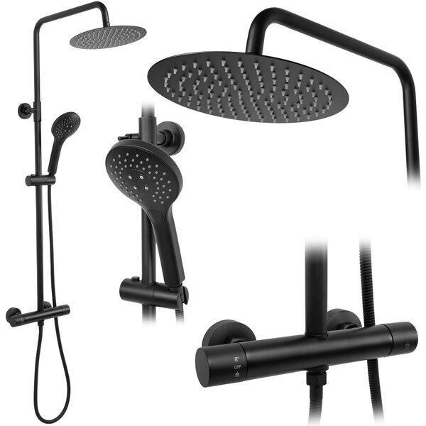 Termostatski set za prhanje REA VINCENT Black