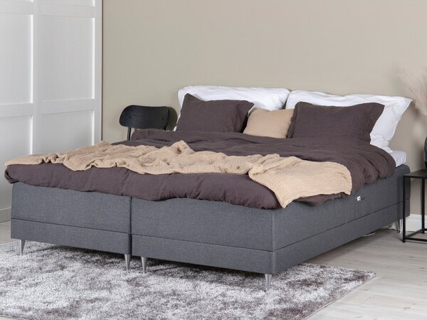 Boxspring postelja Dallas 4309, 180x200, Blago, Posteljno dno, 180x200x58cm, Vzmetnica, Smreka