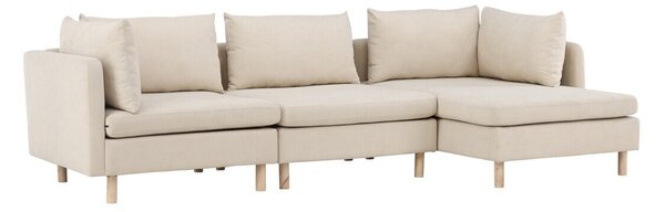 Kotna garnitura Dallas H103, Beige, 277x152x83cm, Noge: Les,Kavčuk