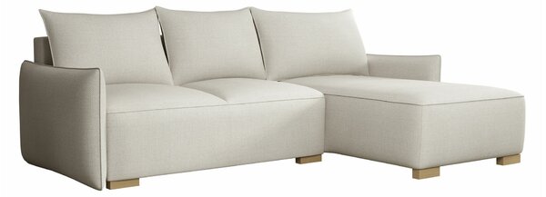 Kotna garnitura Columbus 217, Funkcija spanje, Predal, 240x155x87cm, Noge: Les