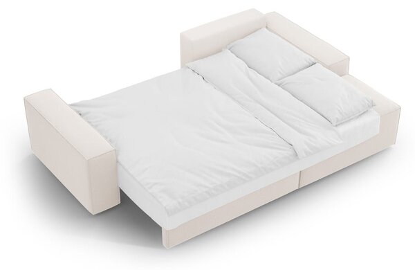 Bež raztegljiva kotna sedežna garnitura (desni kot) Jodie – Micadoni Home