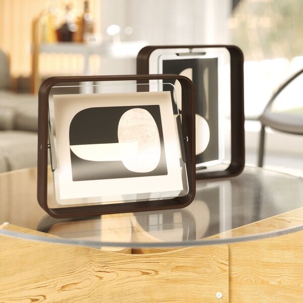 Temno rjav lesen stoječ okvir 26x31,5 cm Bellwood – Umbra