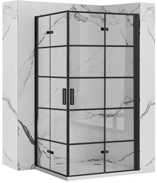 Tuš kabina Rea Molier Black Double 80x90