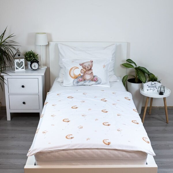 Bombažna otroška posteljnina za otroško posteljico 100x135 cm Medvídek "Cute" – Jerry Fabrics