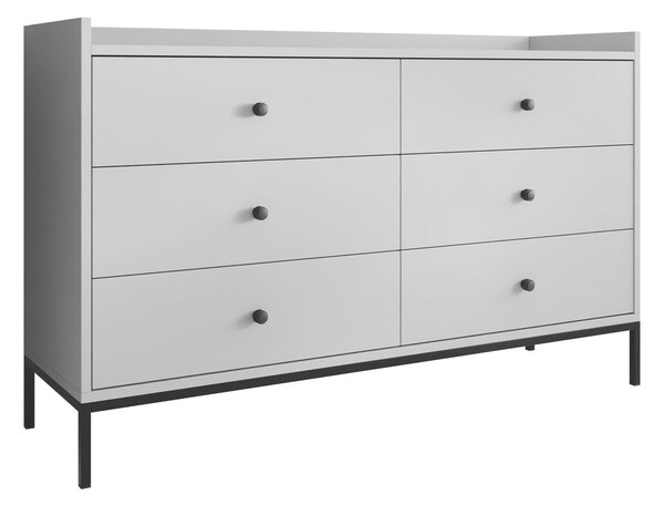 Komoda Comfivo U101, Siva, 80x130x40cm