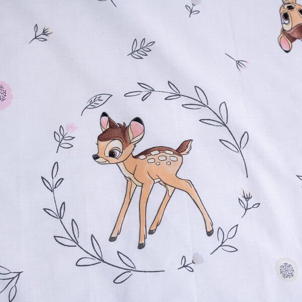 Bombažna otroška posteljnina za otroško posteljico 100x135 cm Bambi "Beige" – Jerry Fabrics