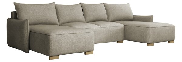 Kotna garnitura Columbus 218, Funkcija spanje, Predal, 328x155x87cm, Noge: Les