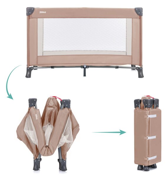 PRENOSNA POSTELJICA 120/60 cm bež