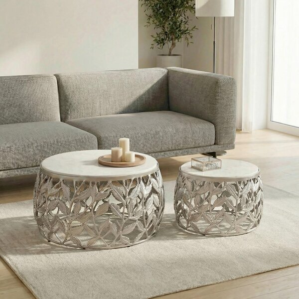 SET MIZIC, srebrne barve, bela