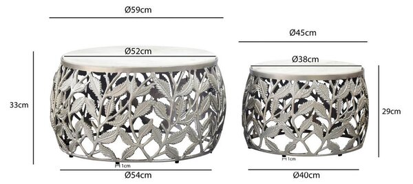 SET MIZIC, srebrne barve, bela
