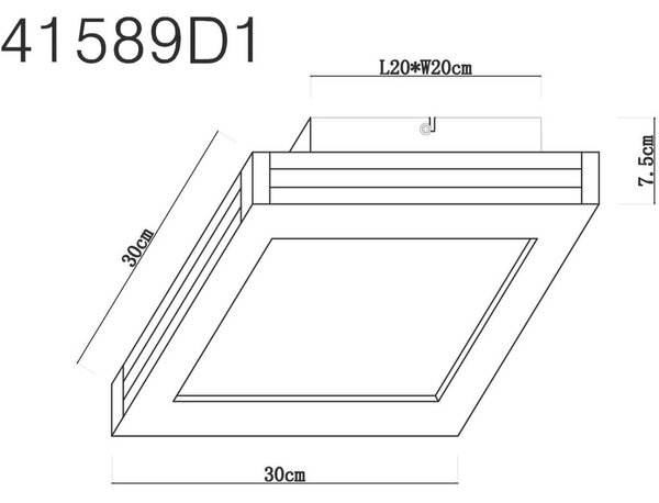 STROPNA LED-SVETILKA 3000 K 230 V