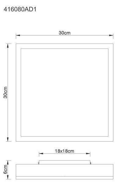 STROPNA LED-SVETILKA DORO 3000 K 230 V