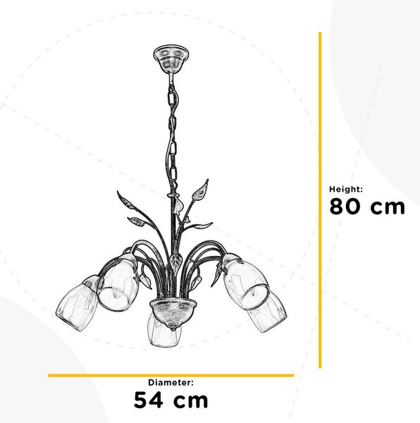 LESTENEC 4716 LILIANA 55/55/80 cm E14