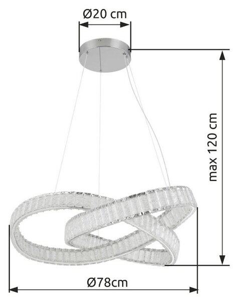 VISEČA LED-SVETILKA MUCKY 2700-6500 K 230 V