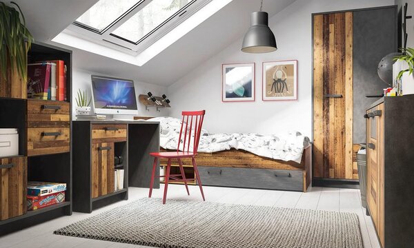 Modern Living Komoda Nubi, Barva Hrasta, Temno Siva