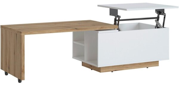 Modern Living Klubska Miza Dalano, Barva Hrasta, Bela