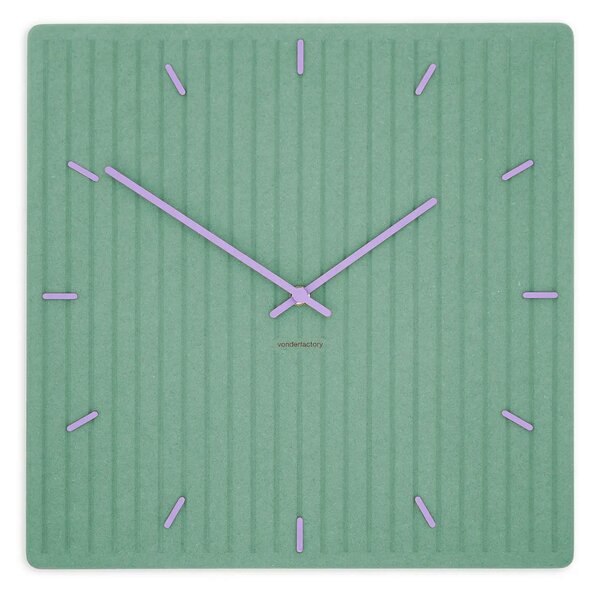 Stenska ura Luxhora Lineara Mint Green 11 barv kazalcev