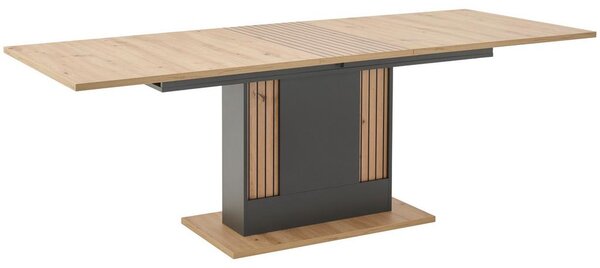 Modern Living Raztegljiva Miza Amare, Antracit, Barva Hrasta