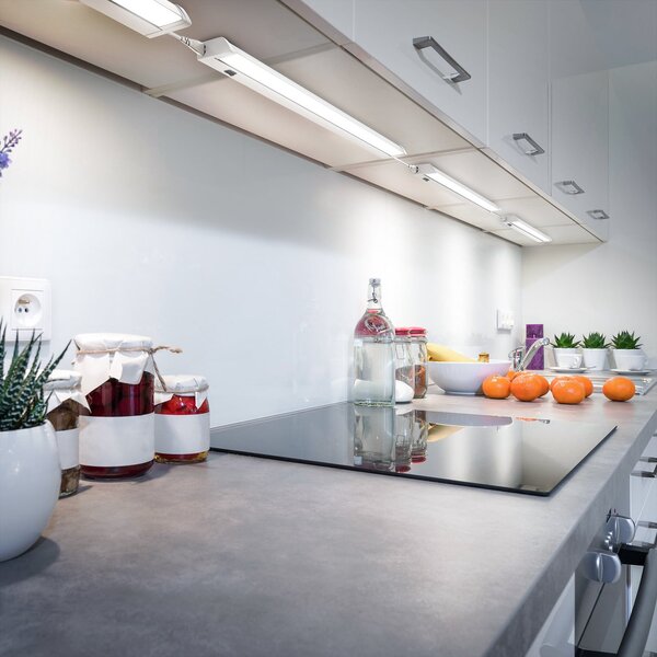 B.K. Licht LED-svetilka za spodnji del omarice Hike, bela, L 54,7 cm, 4.000 K, Bela, Kuhinja
